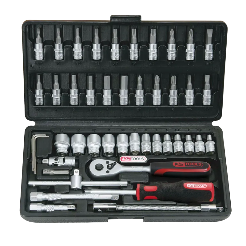 COFFRET DE DOUILLES 1/4' 46 PIECES-KS TOOLS