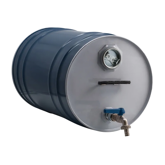 JERRICAN ESSENCE METALLIQUE ROND 30L AVEC ROBINET