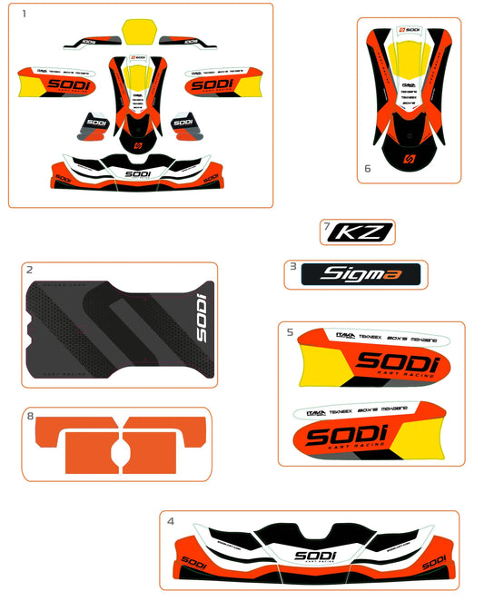 STICKERS DE CARROSSERIE SIGMA KZ 2024