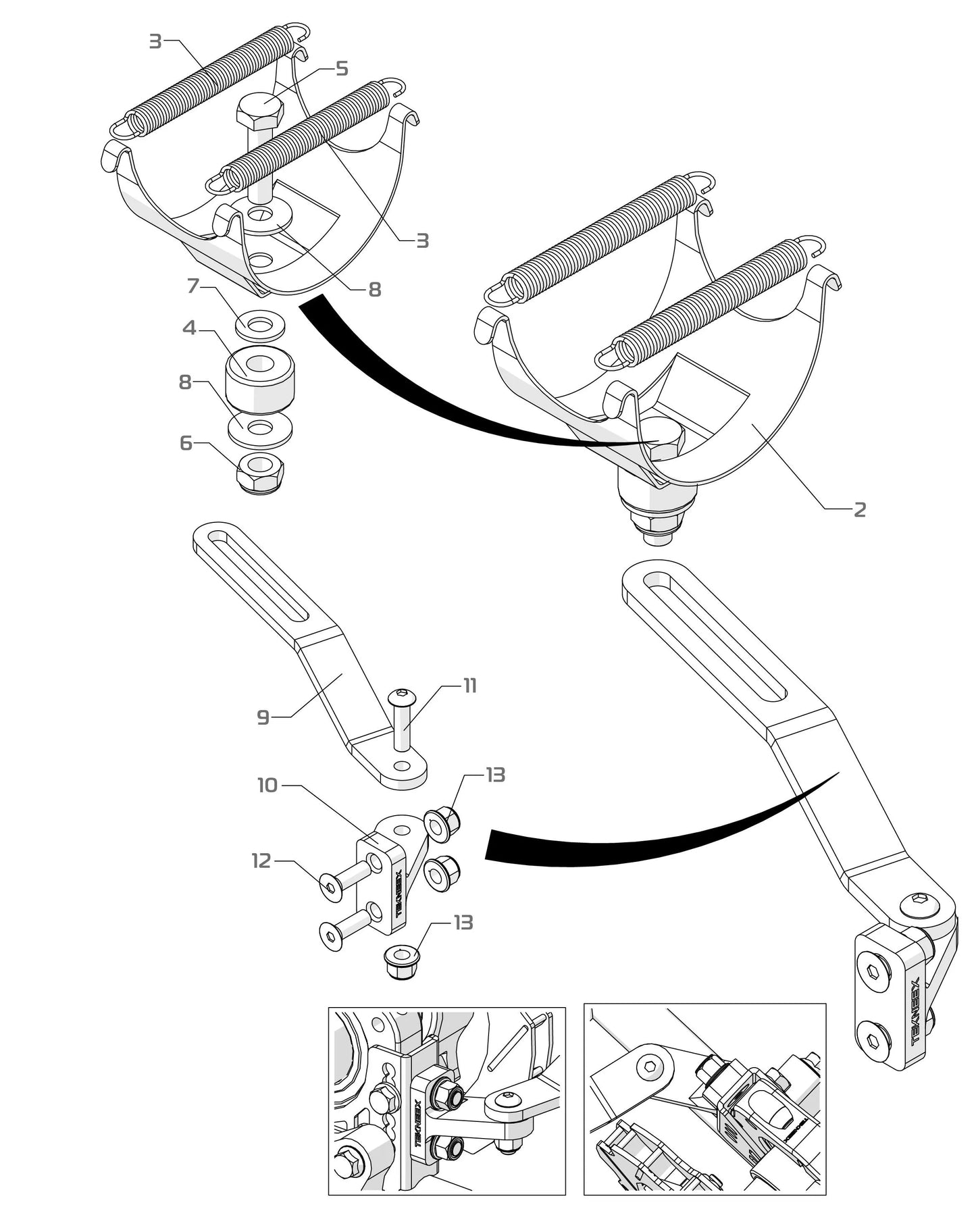 SUPPORTS ECHAPPEMENT-OK/OKJ 2022-2025