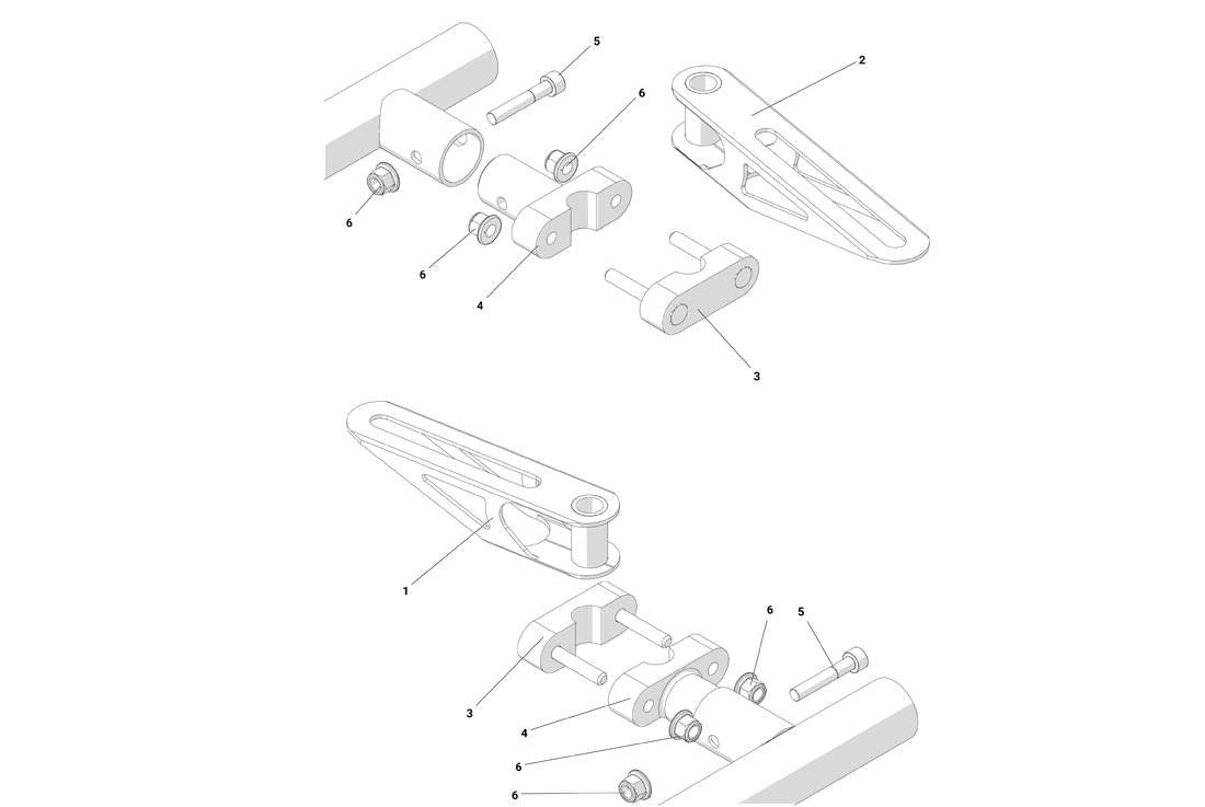 SUPPORTS ECHAPPEMENT-ROTAX EVO