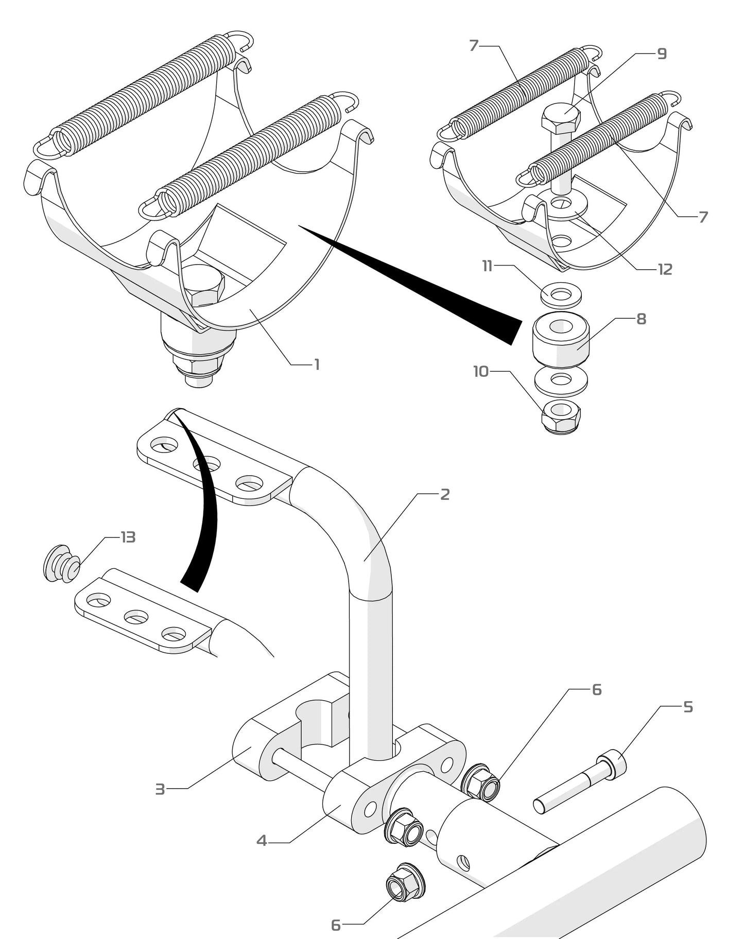 SUPPORTS ECHAPPEMENT-X30 2022-2025
