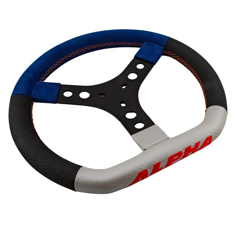 VOLANT ALPHA STANDARD BLEU/ORANGE 3 BRANCHES